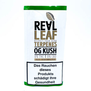 Real Leaf Nikotinfreier Tabakersatz mit Terpenen „OG Kush“ 20g