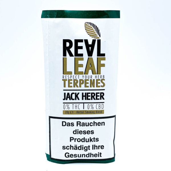 Real Leaf Nikotinfreier Tabakersatz mit Terpenen „Jack Herer“ 20g
